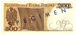 Poľsko, PRL, 500 zlotých 1974, séria K, MODEL č. 1407