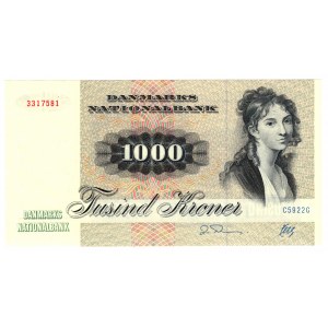 Danemark, 1000 couronnes 1992