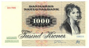 Danemark, 1000 couronnes 1992