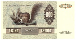 Danemark, 1000 couronnes 1992