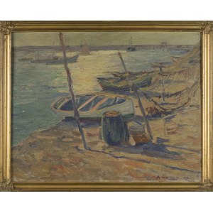 Antoni DE BRADE, Boats on the Shore