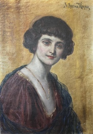 Józef MĘCINA-KRZESZ, PORTRET KOBIETY (Rozalia z Paluszyńskich-Górska)