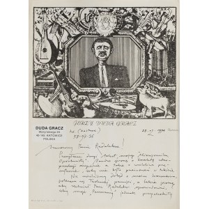 Jerzy DUDA-GRACZ, MANUŠKOPISY CIEĽOV a list šéfredaktorovi časopisu Panorama Adamovi Jaźwieckému, 1994.