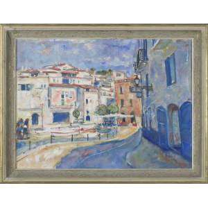 Teresa WALLIS-JONIAK, CADAQUES II - VÝHLED NA ŠPANĚLSKÉ MĚSTO CADAQUES