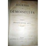 JOURNAL DEMOISELLES [MODA XIXw.] PARIS wyd.1879r.