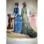 JOURNAL DEMOISELLES [MODA XIXw.] PARIS wyd.1877