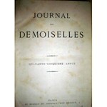 JOURNAL DEMOISELLES [MODA XIXw.] PARIS wyd.1877