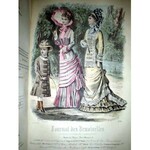 JOURNAL DEMOISELLES [MODA XIXw.] PARIS wyd.1877