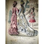 JOURNAL DEMOISELLES [MODA XIXw.] PARIS wyd.1877