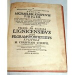 STIEFF- AD REVERENDISSI ATQUE ILLUSTRISS DOMINUM [...] DE URNIS IN SILESIAE LIGNICENSIBUS ATQUE PILGRAMSDORFIENSIBUS wyd. 1704 ryciny