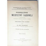 WACHHOLZ- MEDYCYNA SĄDOWA wyd. 1899
