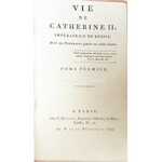 CASTERA- VIE THE CATHERINE II t.1-2 wyd. 1797