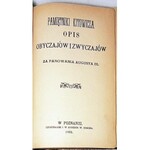 KITOWICZ - OPIS OBYCZAJÓW I ZYCZAJÓW ZA PANOWANIA AUGUSTA III t. 1-4 1885