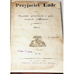 PRZYJACIEL LUDU czyli Tygodnik potrzebnych i pożytecznych wiadomości Rocznik I 1834r. litografie