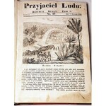 PRZYJACIEL LUDU czyli Tygodnik potrzebnych i pożytecznych wiadomości Rocznik I 1834r. litografie