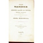 MICKIEWICZ- PAN TADEUSZ T.1-2. Paryż 1834 wyd.1