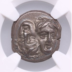 Moesia, Istros AR Drachm (4.85g) 4th Century BC - NGC Ch XF