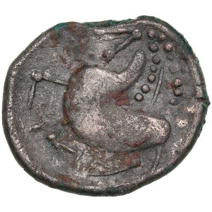 Celts in Eastern Europe AR Tetradrachm. Schnabelpferd Type. Mint in the northern Carpathian region, circa 2nd century BC