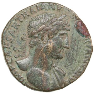 Roman Empire Æ Sestertius - Hadrian (AD 117-138)