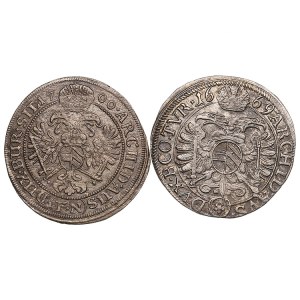 Austria 3 Kreuzer 1669 & 1670 - Leopold I (1657-1705) (2)