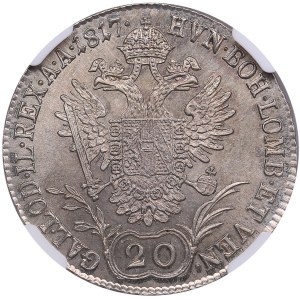 Austria 20 Kreuzer 1817 A - NGC MS 64