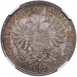 Austria 1 Florin 1885 - NGC MS 66