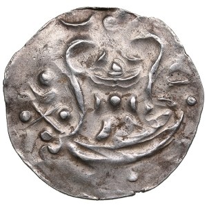 Burma, Pyu Kingdoms, AR full unit, Rising sun / Srivatsa, NM (Beikthano), ND (c. 9th-10th cent.)