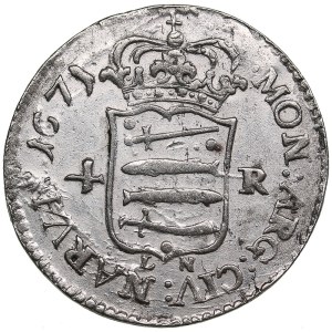 Narva, Sweden 4 Öre 1671 - Karl XI (1660-1697)