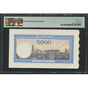 Romania 5000 Lei 1943-44 - PMG 67 EPQ Superb Gem Unc