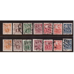 Estonia stamps WEAWER AND SMITH 1922-1928 used series - perforated and unperforated