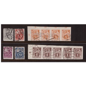 Estonia stamps WEAWER AND SMITH 1922-1928 used series - perforated and unperforated