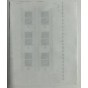 Estonia stamp sheet, Johann Köler, 2001, Imperforate
