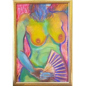 Magdalena COM, Nude with fan