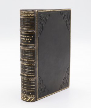 Mickiewicz Adam, Adam Mickiewicz's Forefathers' Eve Part Three. Second edition by Alexander Yelovitsky, decorated with a bust of the author.