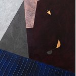 Dorota Kiermasz, Divízia na plátne so štruktúrovaným trojuholníkom a medeným polygónom, 2020