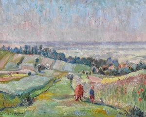 Franciszek MOLLO (1897-1967), „Letni pejzaż z okolic Bochni”, 1939