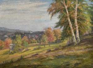 Franz von JACKOWSKI (1885-1974), „Widok na Śnieżkę od strony Szklarskiej Poręby-Marysina”, 1953