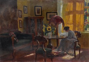 Bronisława RYCHTER-JANOWSKA (1868-1953), „Interesująca lektura”, 1923