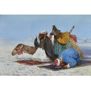 Adam SETKOWICZ (1875-1946), Praying Arabs.