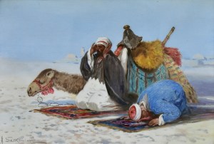 Adam SETKOWICZ (1875-1946), „Modlący się Arabowie”