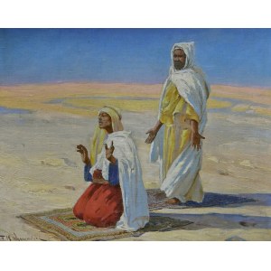 Feliks Michał WYGRZYWALSKI (1875-1944), „Modlący się Arabowie”