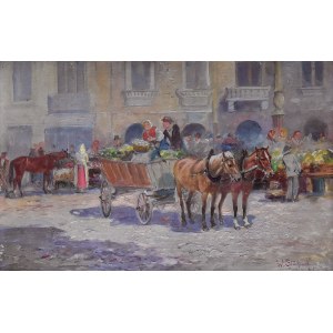 Wladyslaw STACHOWSKI (1852-1932), Markt.