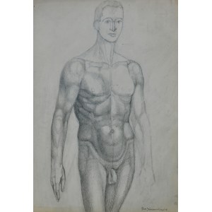 Jan KACZMARKIEWICZ (1904-1989), Male Nude, 1972