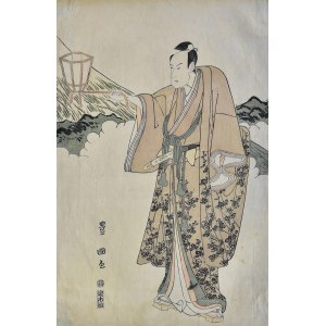 Utagawa TOYOKUNI I (1769-1825), Herec s lampášom.