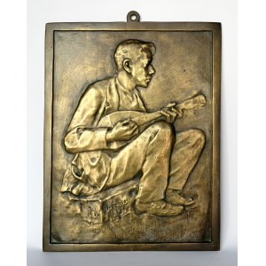 Henryk GLICENSTEIN (1870-1942), Boy with Mandolin, 1896