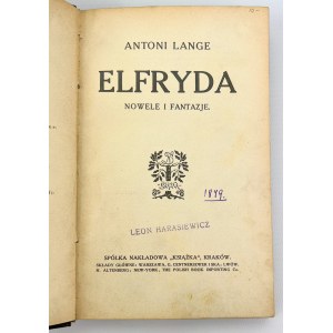 LANGE Antoni - Elfryda - Kraków 1912