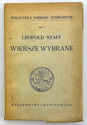 STAFF Leopold - Selected poems - Warsaw 1937