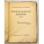 WITKIEWICZ Stanisław Ignacy - Pożegnanie jesieni - Warszawa 1927 [wydanie I]