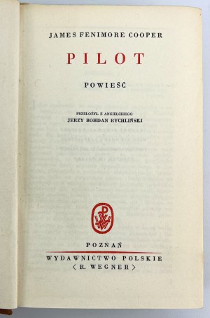 COOPER James Fenimore - Pilot - Poznan 1929