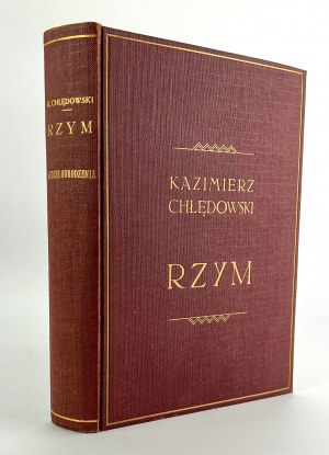 CHŁĘDOWSKI Kazimierz - Rzym - Ludzie odrodzenia - Lwów 1933